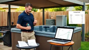 how much electricity does a hot tub use